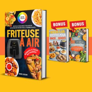 Livre de recettes pour friteuse à air '24 + 2 BONUS